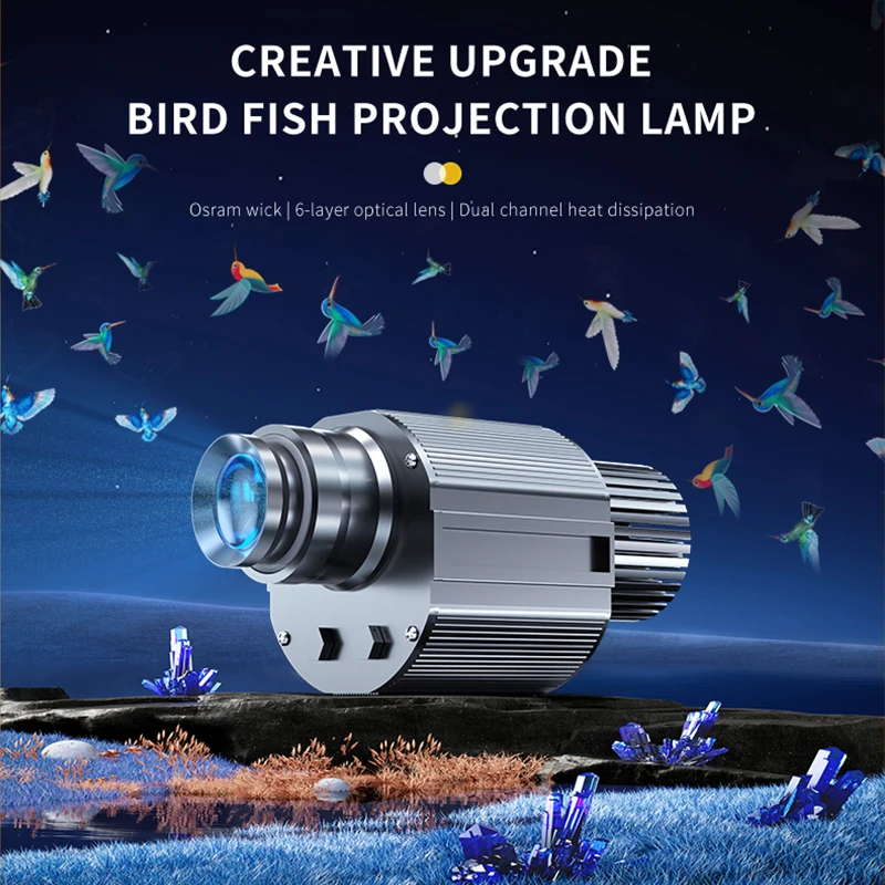 Outdoor Falling flowers dynamic special effects projection light