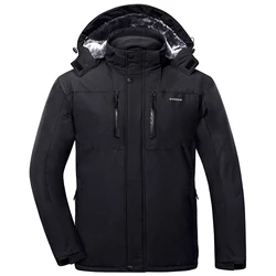 Hot Sales Men's Winter Fleece Jacket Hiking Outdoor Breathable Waterproof Warmth Coats Hoodies For Men