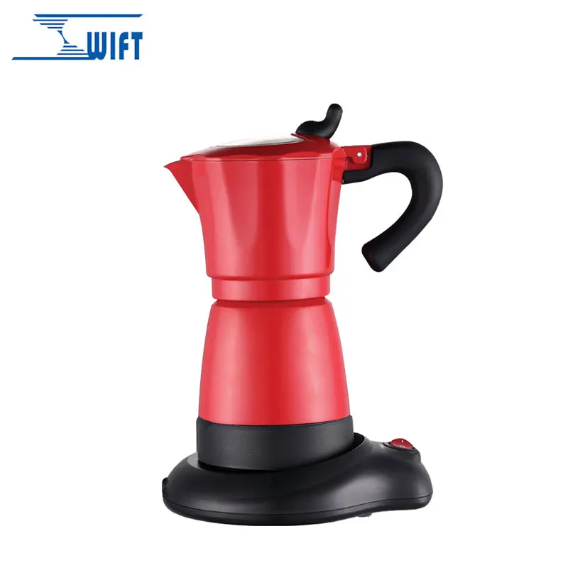 Máquina De Café Expreso De Estilo Italiano,Cafetera Eléctrica Moka Pequeña  Personalizada De 1/3/6 Tazas - Buy Italiano Moka Olla,De Acero Maceta Moka,Pequeño  Espresso Eléctrico Maceta Moka Product on Alibaba.com
