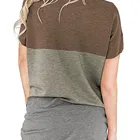 T-shirt New Summer Hot Sale Color Matching Round Neck Loose Bat Short Sleeve Pocket T-shirt