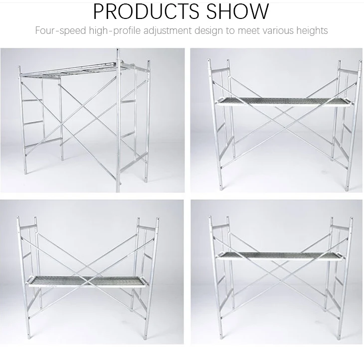 Modern European H-Frame Scaffolding Hot Galvanized Steel Guard Rails Frame Easy Installation and High Stability