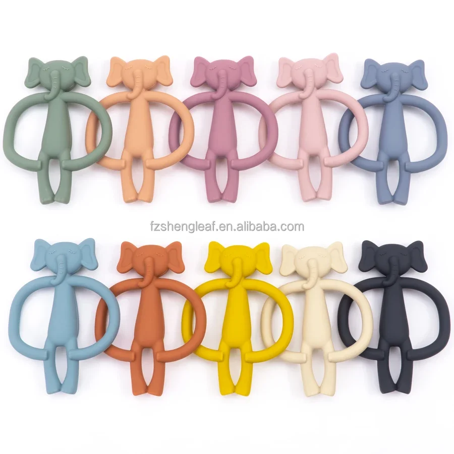 product bpa free custom kid baby teether durable infant chewing soft toys food grade silicone silicon nursing gift for newborns-5