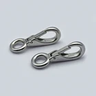 Steel Snap Hook Snap Carabiner Hook Factory High Quality 304 Stainless Steel Snap Hook Carabiner Keychain