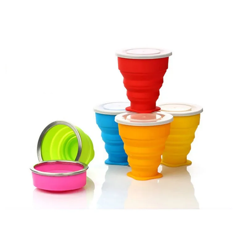 Outdoor Water Bottle Sports Foldable Mini Retractable Hiking Cycling