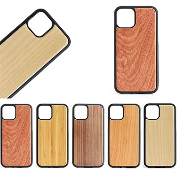for iphone and samsung custom pattern or logo available blank wood smartphone case
