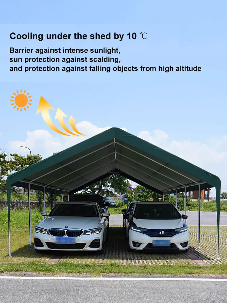 凉亭停车场盖帐篷车棚车棚汽车遮蔽物防水防紫外线公园汽车帐篷