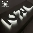 Number CHUSE Custom Lightbox Sign Board Stainless Steel Letter Sign Metal House Number Plate LED Sign