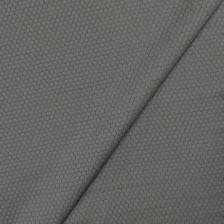 Global Recycle Standard Certificated 90% Recycled Polyester 10% Spandex Jacquard Knit Fabric for Man details