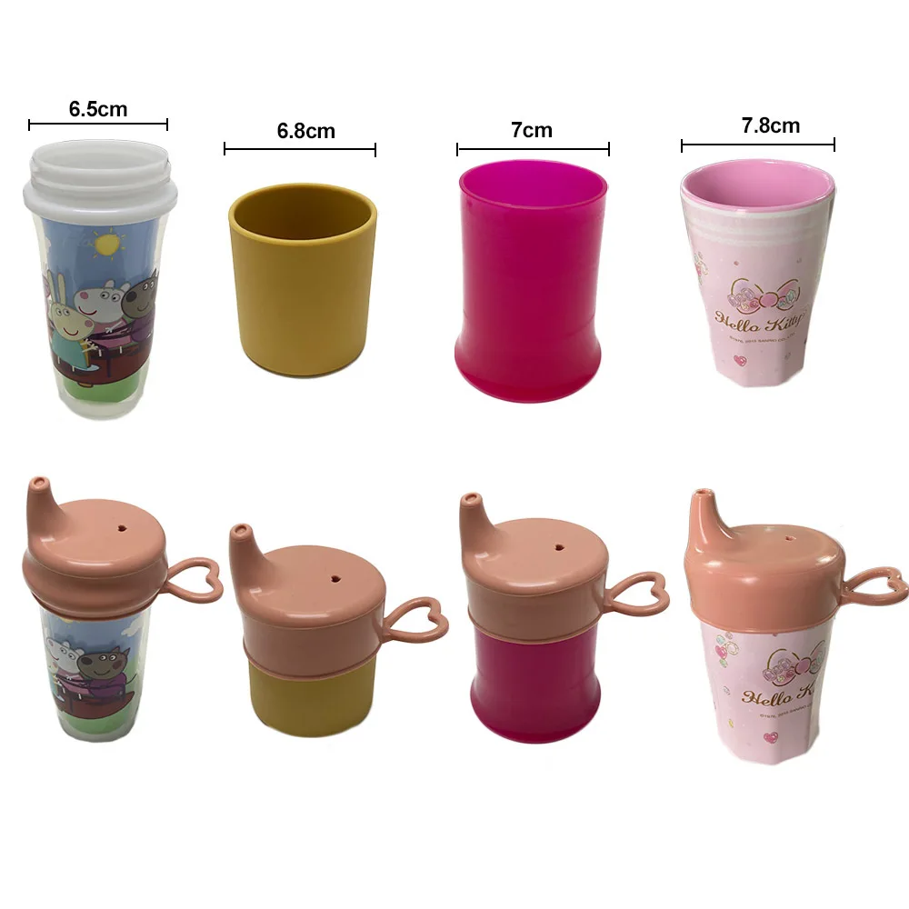 USSE New Arrivals Learning Drinking Duckbill Lids, Silicone Sippy Cup Lids Spill with Soft Spout for Babies Toddlers and Kids