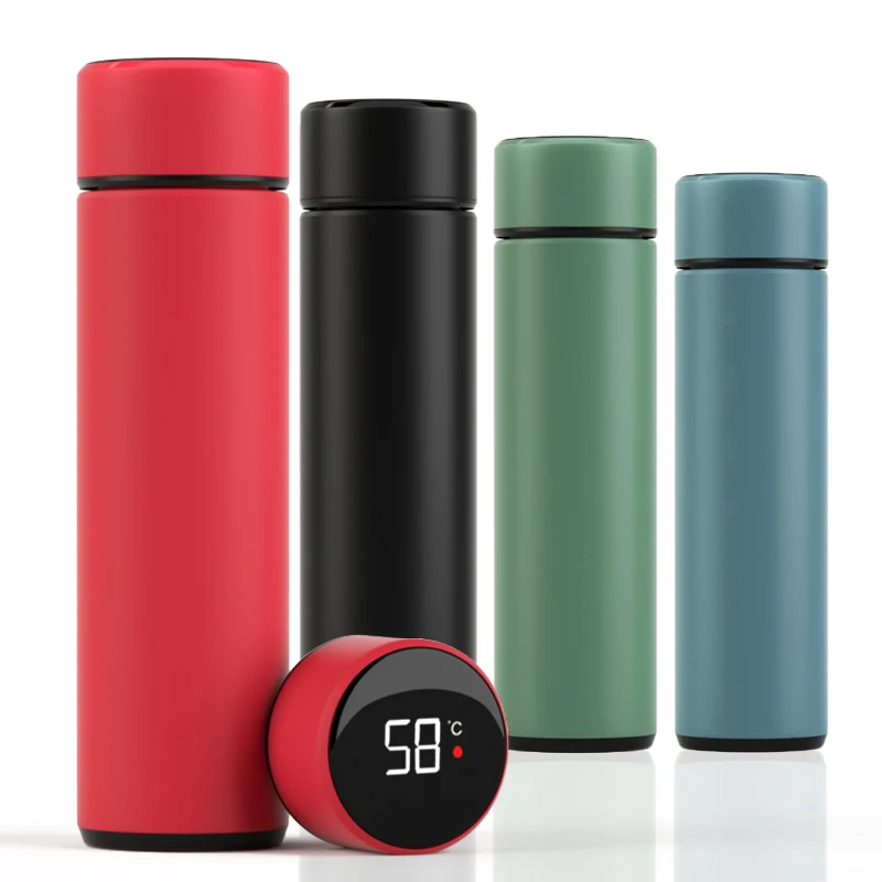 Stainless Steel Termo Digital Tumbler Vacuum Insulated Temperature Flask Smart Led Water Bottle With Temperature Display