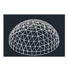 Prefabricated Buildings Factories Xuzhou LF Prefabricated Glass Dome Structure Roofing Building