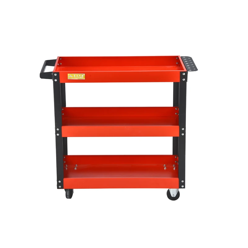 Details about   IntBuying 3 Trayers Rolling Tool Cart Shelves Workshop Garage Tool with Wheels 