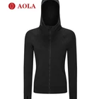 Tops AOLA Custom Hoodies Set Wholesale Long Sleeve Sweatshirt With Joggers Shirt Cute Women Crop Tops