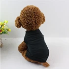 Cotton Vest Cotton High Quality Cotton Simple Elegant Solid Vest Shirts Matching Dog Pet Clothing
