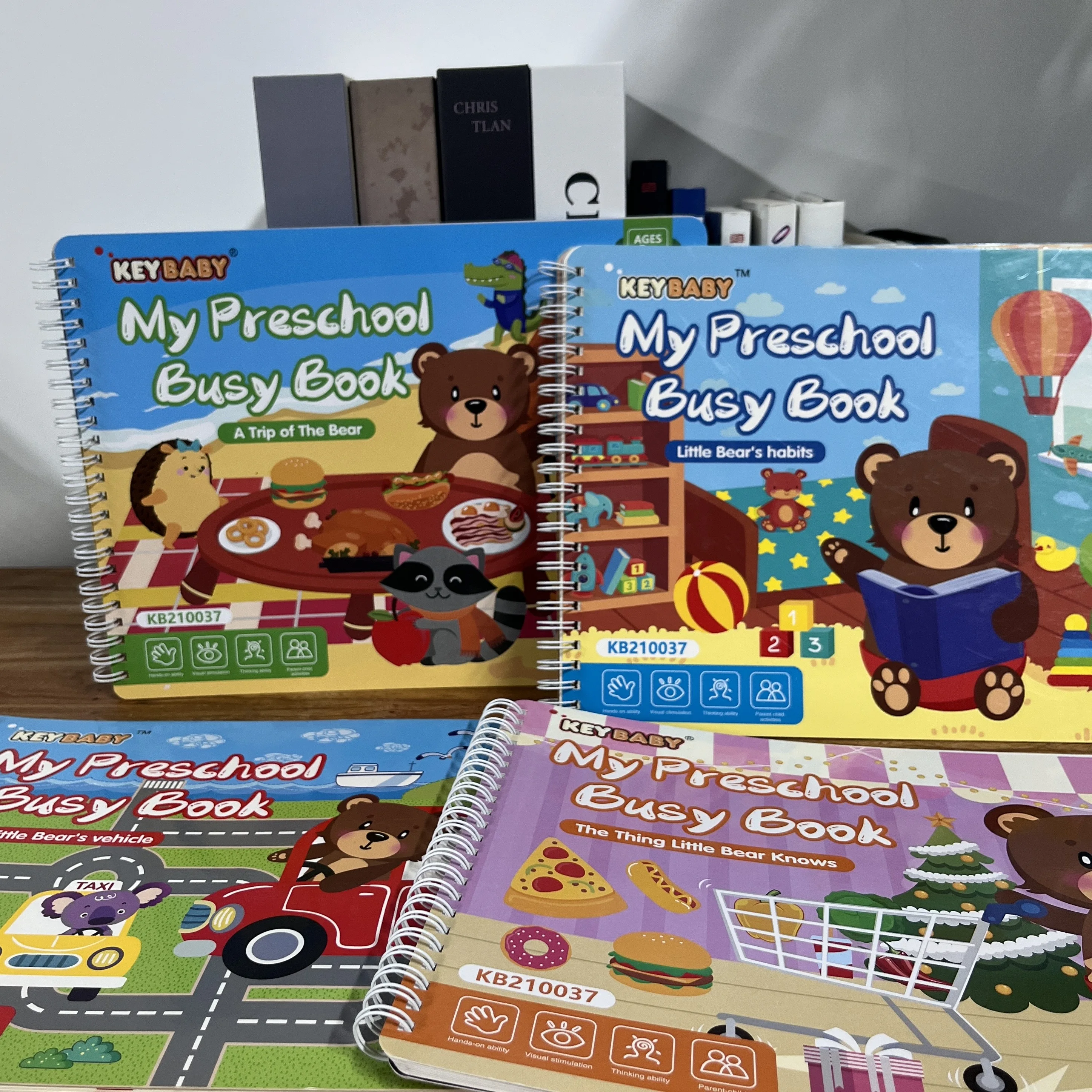 clé de produitbaby personnalisé mon livre d'activités préscolaires anglais feutre activité occupée jouets d'apprentissage montessori livre éducatif pour enfants impression647-23