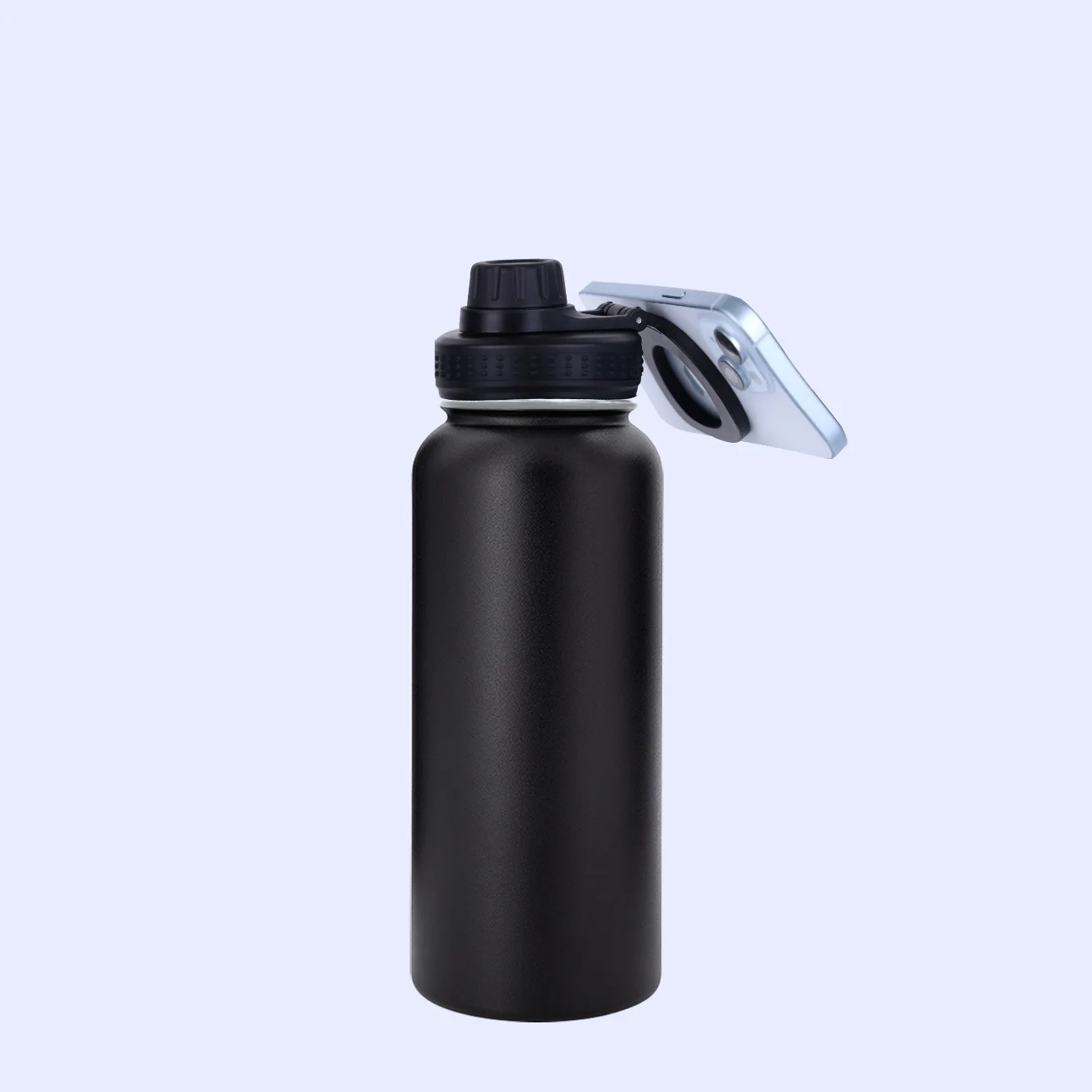 Top Seller 32oz 1000ml Water Bottle Magnet Sport Running Top Magnetic Lid Water Bottle Phone Holder