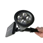 Energy Light Solar Lamp Light Black Energy Saving Power Yard Lawn Plastic Led Light Solar Panel Lamp