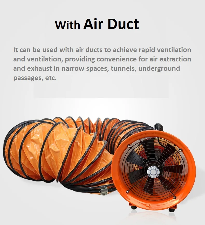 Axial Portable Ventilation Fan, 200mm, 250mm, 350mm - detail 4