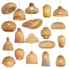 Pendant Pendant Bamboo Lamp Handmade Wicker Hanging Lamps Rattan Pendant Light Bamboo Weaving Lamp