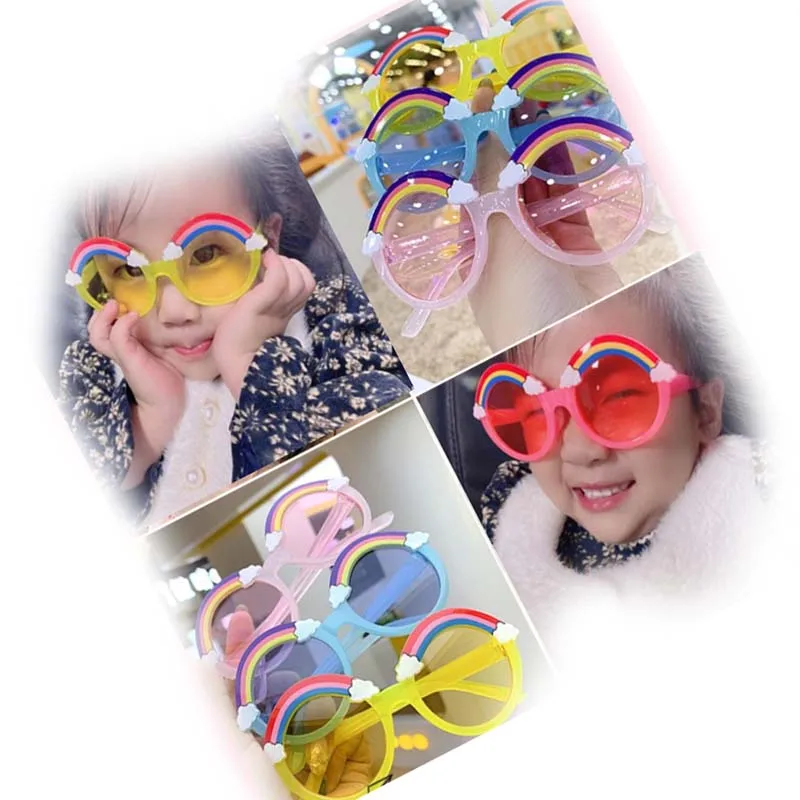 Cute Girl Rainbow Shades Kid Sunglasses 