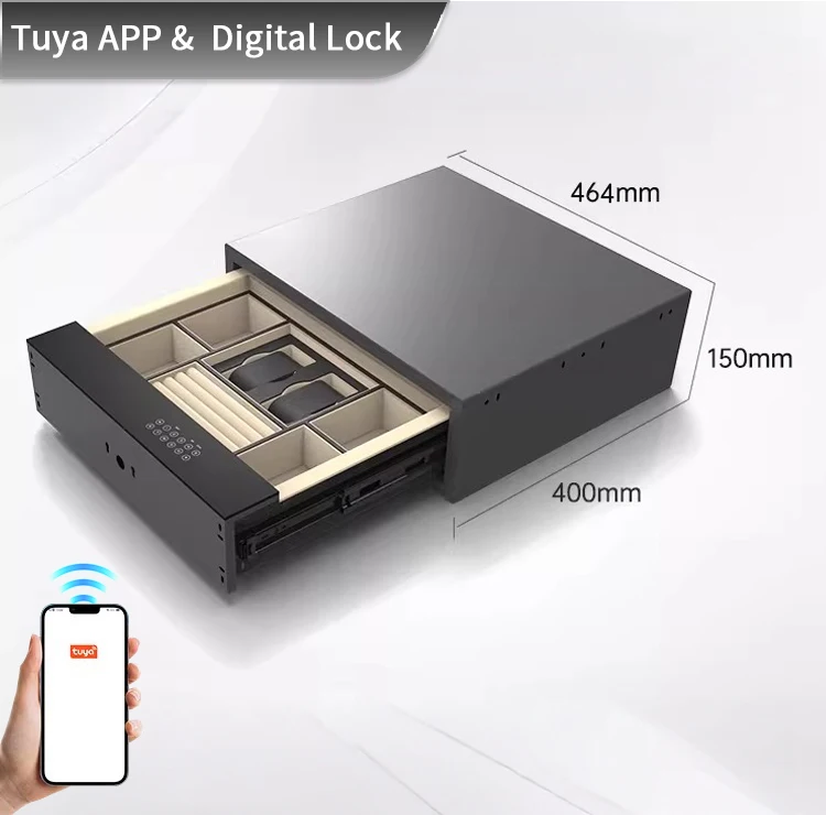 product ceqsafe smart safe box smart password drawer lock digital panel cabinet digital drawer safe box with touch screen password-2