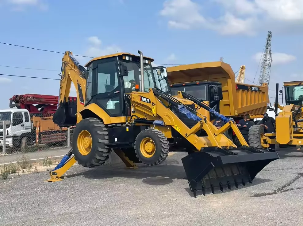 Earthmoving Machinery Mini 1m3 4x4 Backhoe Tractor Loader BHL75 for Sale