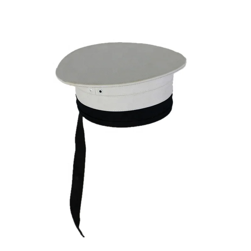 White Navy Police Officer Military Cap 