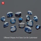 Oval GIGAJEWE Diamond Price Per Carat Colors Loose Synthetic Moissanite Gemstone Blue Oval Moissanite