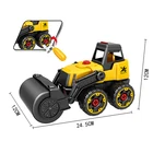 Free Wheel Diy Assemble Truck Eudational Plastic Truck Toy For Children