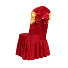 Chair Cover Professional Leather Chair Cover Dining Folding Satin Spandex Cover