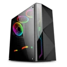 Computer Cases Case SAMA ARGB Strip Computer Cases Towers Full Acrylic Panel Gaming Casing ATX Desktop Computer Case