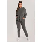 High Quality Winter Ladies Sweat Suits 2 Piece Solid Color Plain Tracksuit Hoodie Women Plus Size Sweatsuit