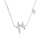 Sterling Silver Necklace Silver 2021 Best Sale Fashion Sterling Silver Wavy Shaped Necklace