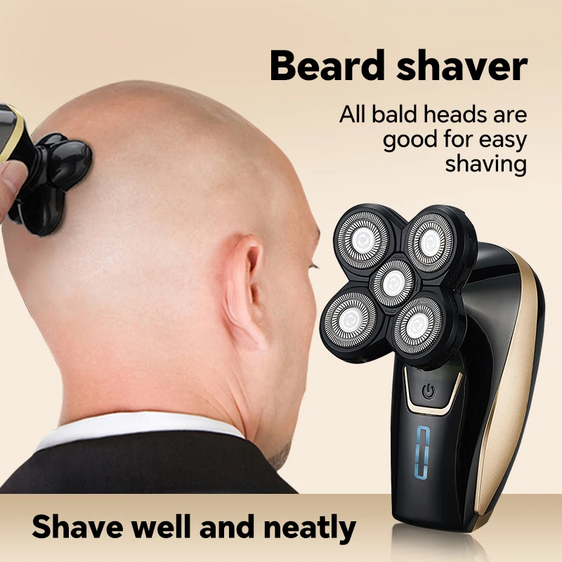 Five-Blade Stainless Steel Razor Electric Rotary Shaver with USB Charging for Face for Household RV Hotel Use details