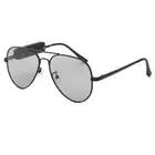 Mp3 Sunglasses YJ912-6 2021 Black Fashion Round Large Frame Multifunctional Smart MP3 Sunglasses Men