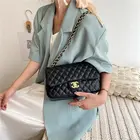 Trend 2021 Summer New Ladies Bag Trend Lock Small Fragrance Rhombus Crossbody Casual Chain Shoulder Bag