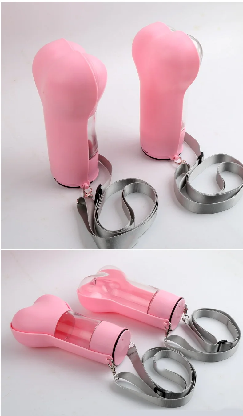 New Portable 2 in 1 Pet Water and Food Bottle for Outdoor Travel Easy to Clean Dishwasher Safe Pet Supplies details