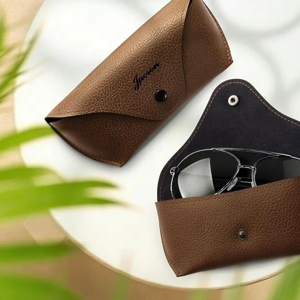 Gift for Dad, Daddy, Father, Men, Custom Genuine Leather Glasses Case