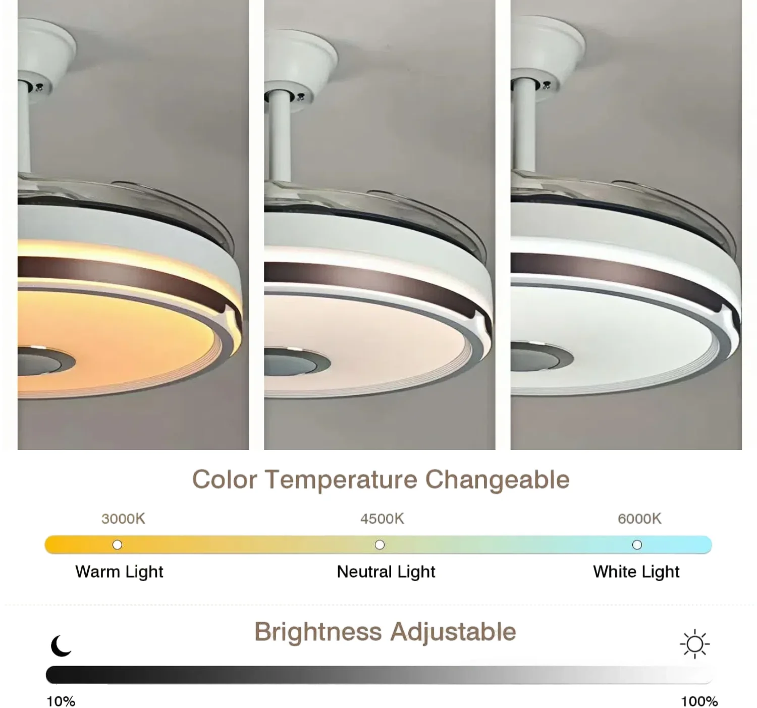 Ceiling Fan, 42-Inch, RGB, LED - detail 4