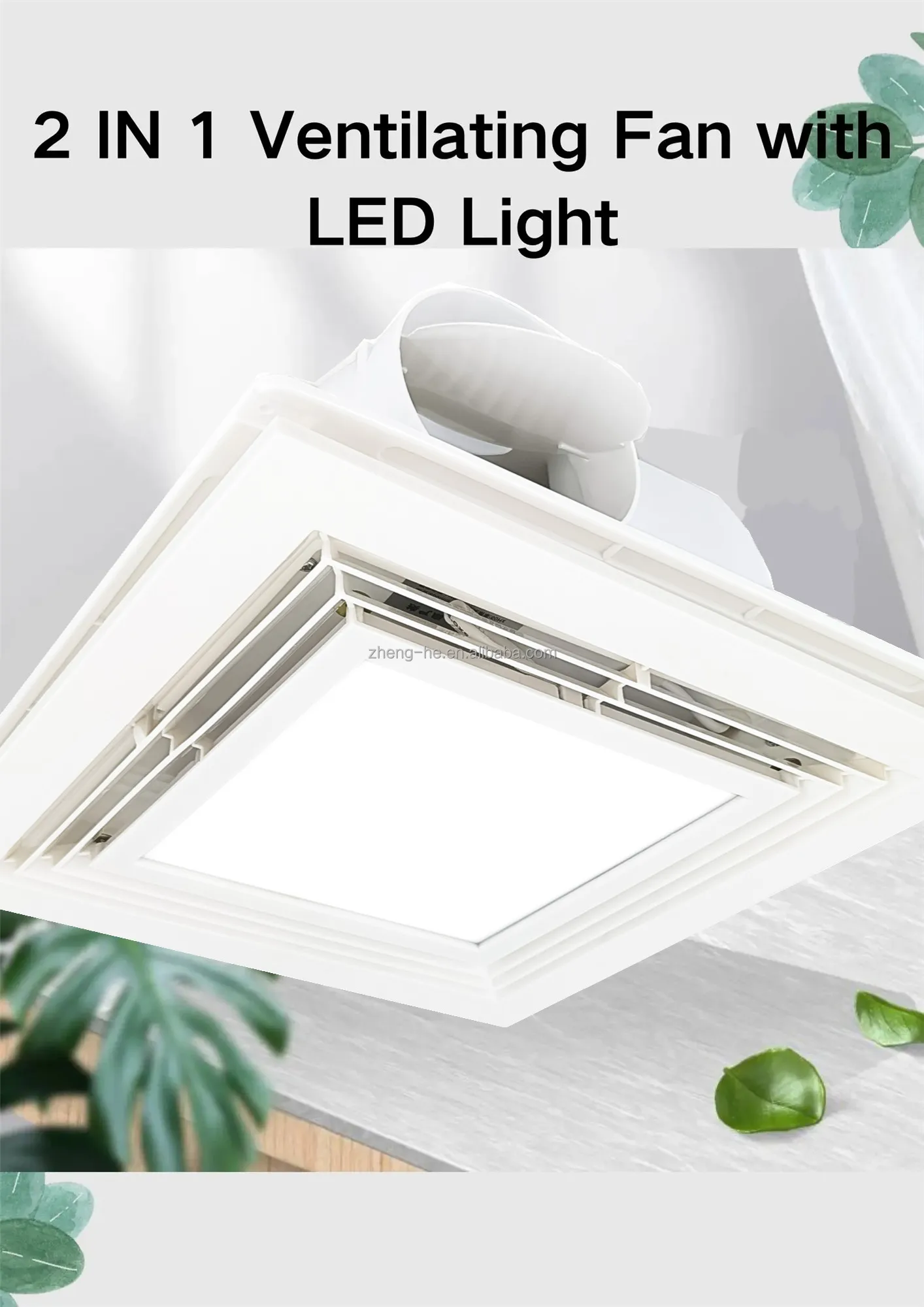 Ceiling Duct Pipe Fan, 2-in-1, LED - detail 2