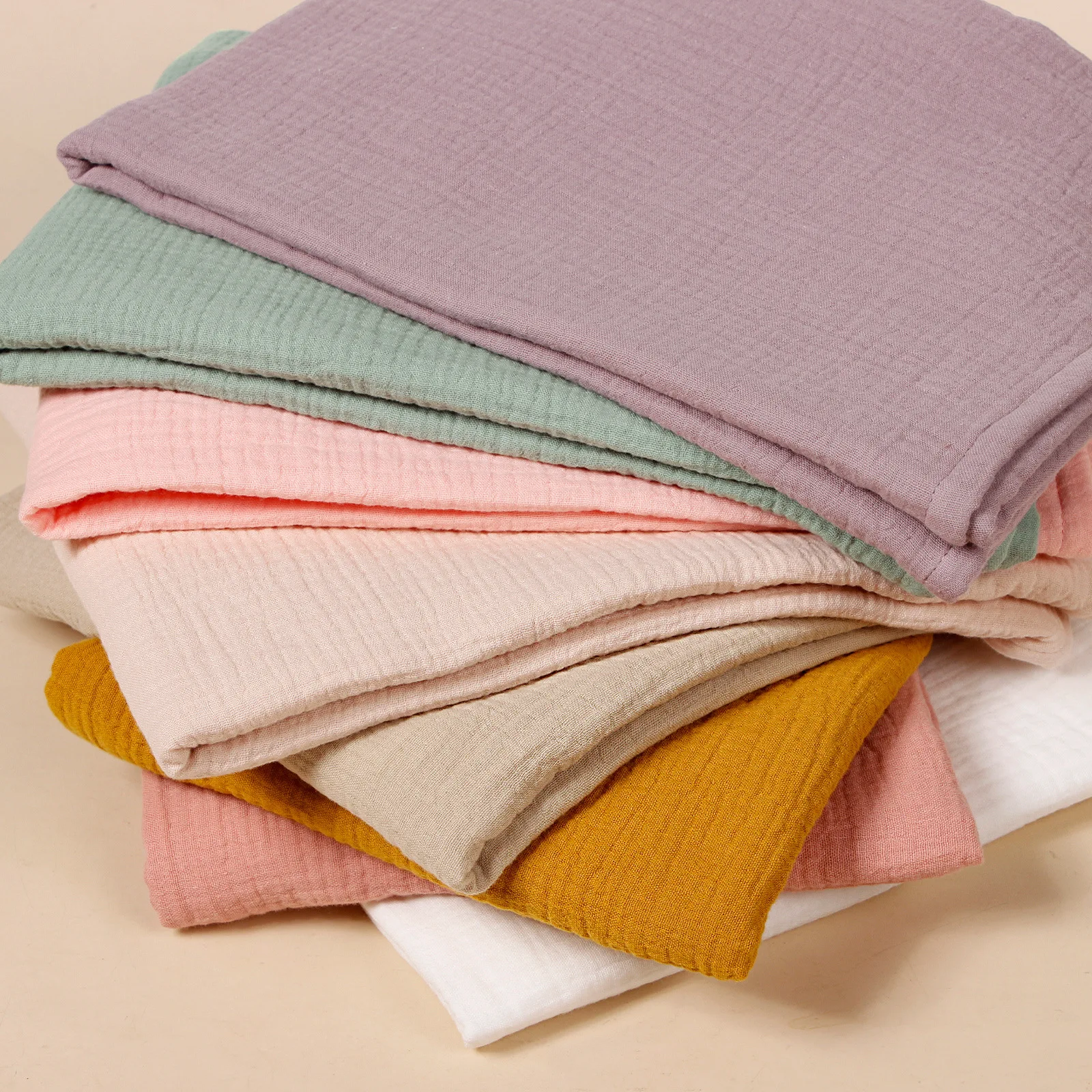 Muslin Swaddle Blanket Soft Breathable Cotton Baby Receiving Blanket Muslin Swaddling Wrap Neutral Receiving Blanket for Newborn
