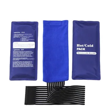 Reusable Gel Pad Hot & Cold Pack Wrap and Strap hot and cold gel ice packs