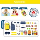Toy Kids Diy Toys Children's Kitchen Luggage Toy Plastic BBQ Grill Set Kids Diy Pretend Play Toys