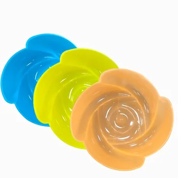 Silicone Cake Mold Muffin Cup Rose Shape Baking Tool Reusable Easy to Clean