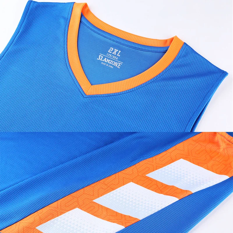 Custom Kids Basketball Wear Uniform Set Reversible Basketball Uniform