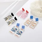 Drop Earrings Earrings Drop Earrings Creative Painting Color Cute Plants Acrylic Drop Earrings For Women