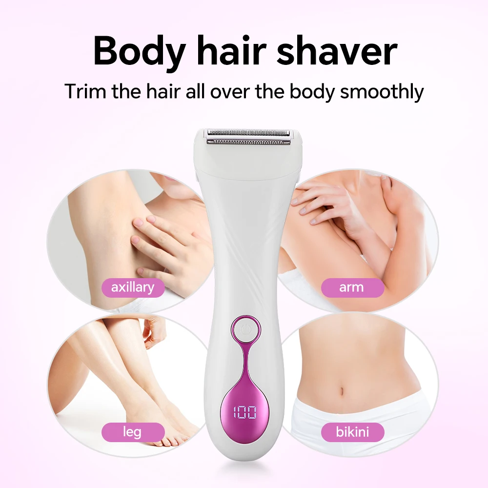 Professional Lady's Electric Hair Shaver Painless Body Removal USB Charging Rechargeable for Household Car RV Use Wholesale factory