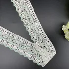Lace Garment Yiwu Factry Supply 40MM Cannetille Guipure Trimmings Swiss Cotton Lace For Garment