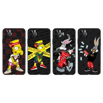 Cartoon bugs bunny TPU relief soft case for iPhone11Pro/xsmax phone case for iPhone xr Support for custom