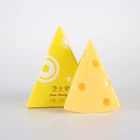 Shaped Soap Wholesale Fashion 100g Oily Skin Care Whitening Cheese Shaped Cleansing Handmade Organic Face Toilet Soap